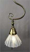 Antique J Arm Hanging Lamp 1890s