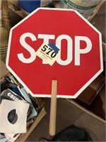 Hand held stop sign