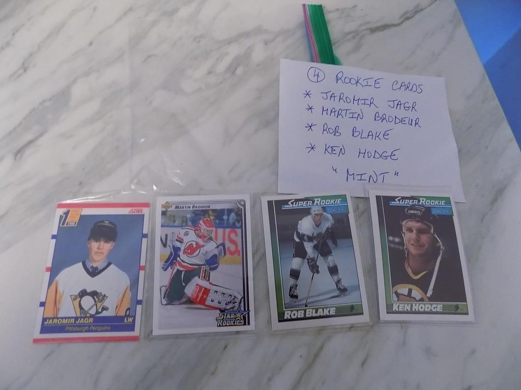 4 Hockey Rookie Cards See Pics for Further Disc