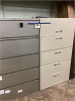 4 four door horizontal file cabinets