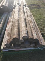 18- Nice 7' Creosote Fence Posts