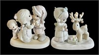 Two Christmas Precious Moments Figurines
