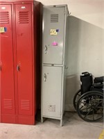 Metal locker 78” tall x 15” deep x 15” wide