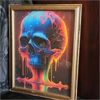 Paint Drip Skull number 1