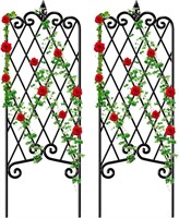 $39  2 Pack Garden Trellis 47x16 Iron Support