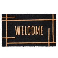 $30  Calloway Mills Black Welcome Doormat 24x 36