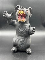Vintage soft  Halloween prop angry rat