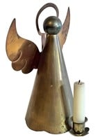 Brass/Copper Angel Candle Holder