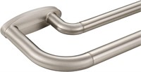 $49  Double Curtain Rods Nickel  72-144in Adjust