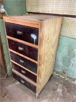 wooden storage cabinet