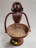 Wooden Hulu Girl Lamp