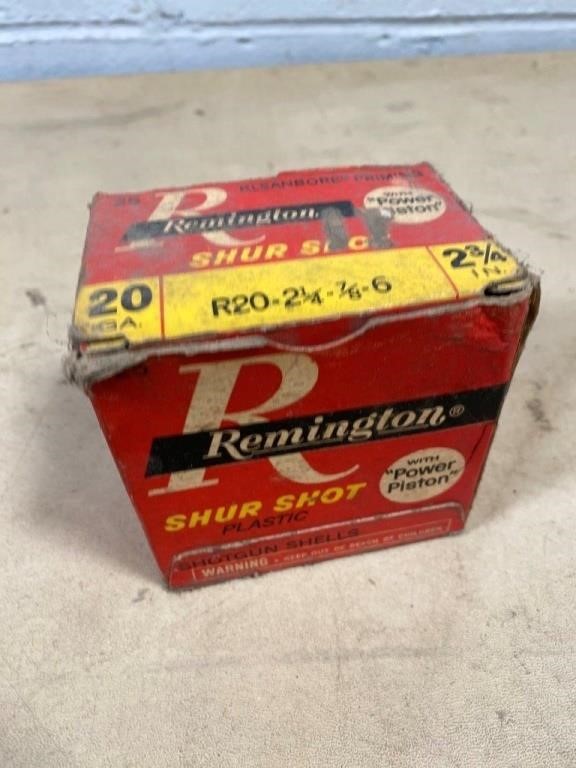 AMMO- 25 rounds 20 ga shotgun shells