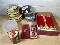 vintage tins & bows