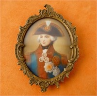 18thc. English Miniature portrait  Edward Perceval