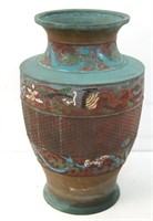 Chinese Bronze and Champleve' Vase or censer