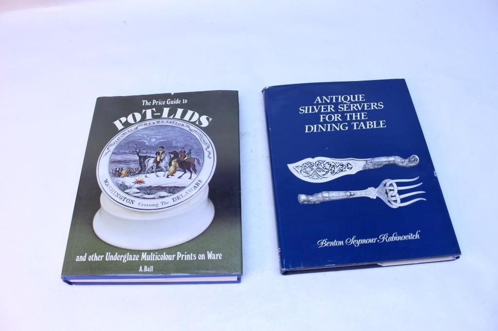 Pot Lids Price Guide, Antique Silver Book Lot