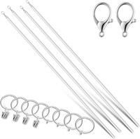 $36  4 Pcs Acrylic Drapery Pull Rod  46 Inch