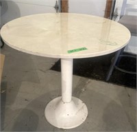 Marble and metal outdoor table