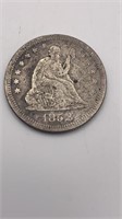 1964 Liberty Seated US quarter