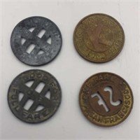 Tokens, Railroad, Transit,Fare, Key System