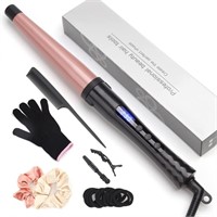 Hair Curling Wand, 0.7-1.25Inch Tapered Curling Ir