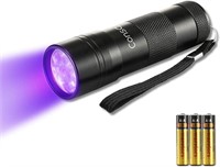 UV Flashlight Black Light, Consciot 12 LED 395nm U