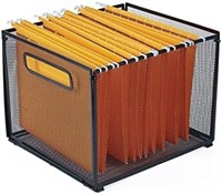 Letter-Size Hanging Folder Organizer,Metal Mesh Ha