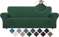 WEERRW Velvet Couch Cover - High Stretch Sofa Slip