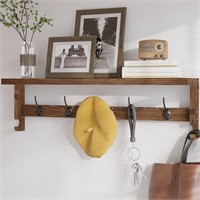 $38  AMBIRD Wall Mount Coat Rack  28.9*4.5in  Brow