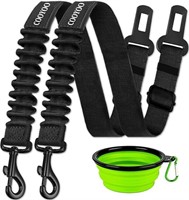 COOYOO Dog Seat Belt,3 Piece Set Retractable Dog C