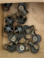 Insulators and vintage office Caster wheels