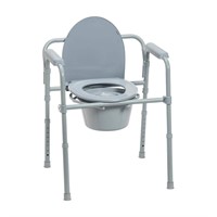 $41  Folding Steel Bedside Commode