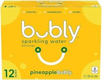 (Expiry AL 29 24 ) Bubly Sparkling Water pineapple