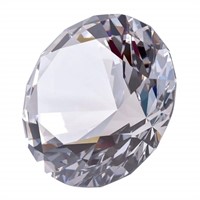 LONGWIN 80mm(3.1 inch) Crystal Diamond Paperweight