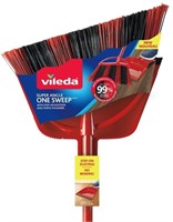 Vileda One Sweep Broom with Step-On Dustpan  Catch