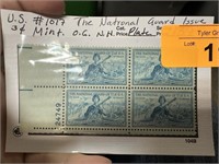 #1017 STAMP BLOCK THE NATIONAL GUARD ISSUE