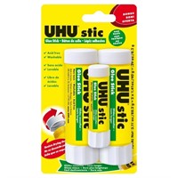 UHU stic, Glue Stick Solvent Free, Washable, Screw