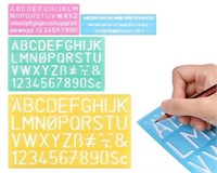 Alphabet Stencils Set of 4 Plastic Letter Stencil