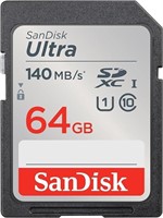 SanDisk 64GB Ultra SDXC UHS-I Memory Card - Up to
