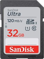 SanDisk 32GB Ultra SDHC UHS-I Memory Card -