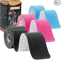Kinesiology Tape Pro Athletic Sports (3 Rolls,60