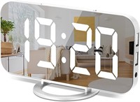 Digital Alarm Clock,6" Large LED Display with