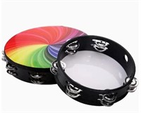 20.32/ 25.4 Cm Wood Radiant Tambourine With Double