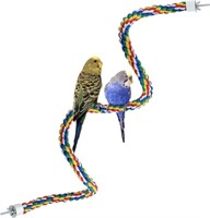 Bird Rope Perch for Parrots, Cockatiels, Parakeets