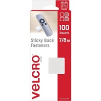 VELCRO Brand Adhesive Squares, 100pk 7/8" White,