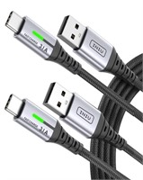 2Packs-INIU USB C Cable, [ 6.6+6.6ft ] QC 3.0 Fast