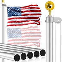 $140  25 Ft Flag Pole Kit with American Flag