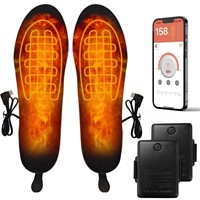 5000mAh Heated Insoles, Rechargeable Foot Warmer w
