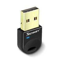 Bluetooth Adapter Techkey Bluetooth 4.0 Dongle for