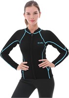 $40  Womens 2mm Wetsuit Top  Long Sleeve  Large